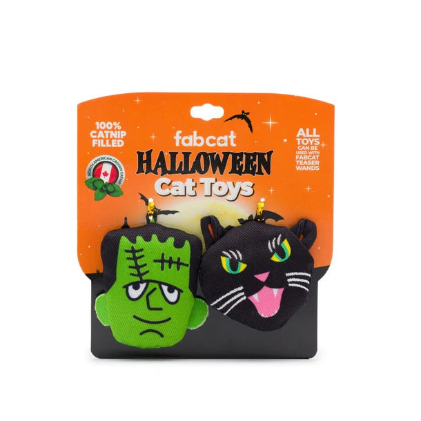 fab cat Frankenstein and black cat