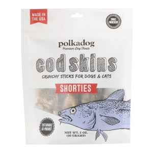 polka dog cod skins jerky shorts