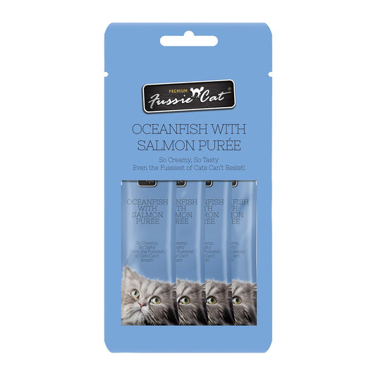 Fussie cat puree oceanfish with salmon