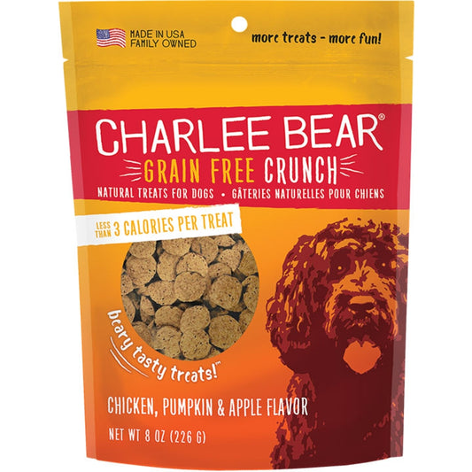 charlee bear dog chicken  and pumpkin