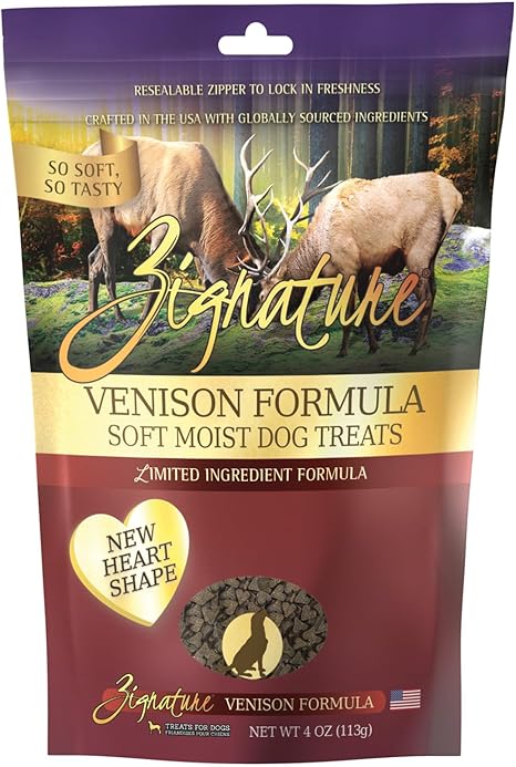 zignature soft treats venison