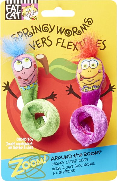 Fat cat springy worm 2 pack