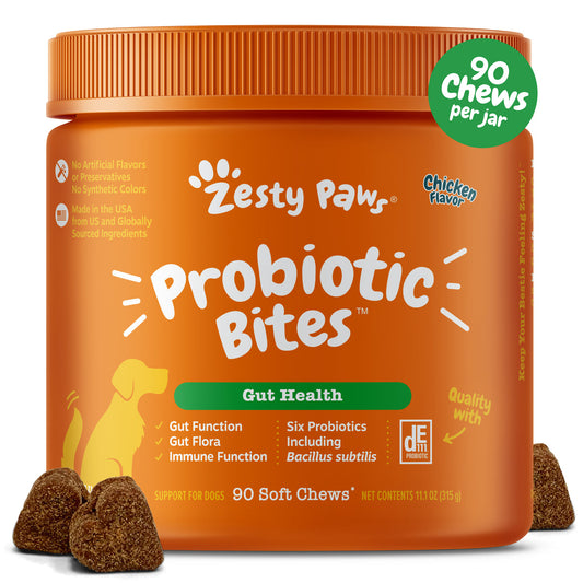 Zesty probiotic bites chicken flavor