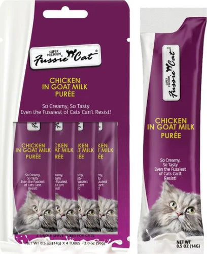 fussie cat gf chicken goat milk puree