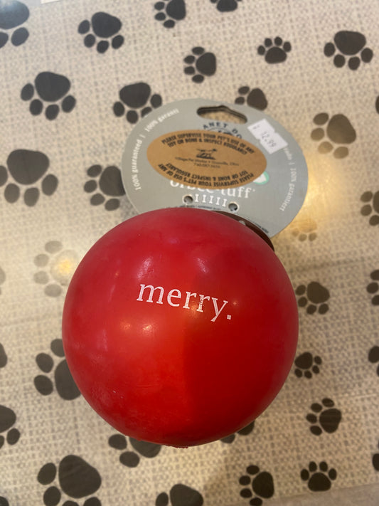 Planet Dog Holiday Large "Merry" Ball
