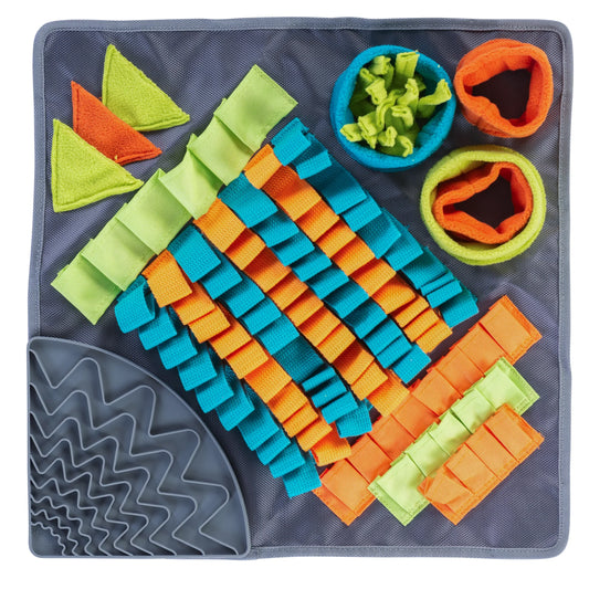 messy mutts square forage mat
