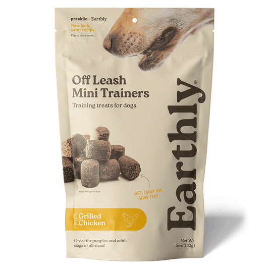 earthly pet off leash mini trainers grill chicken