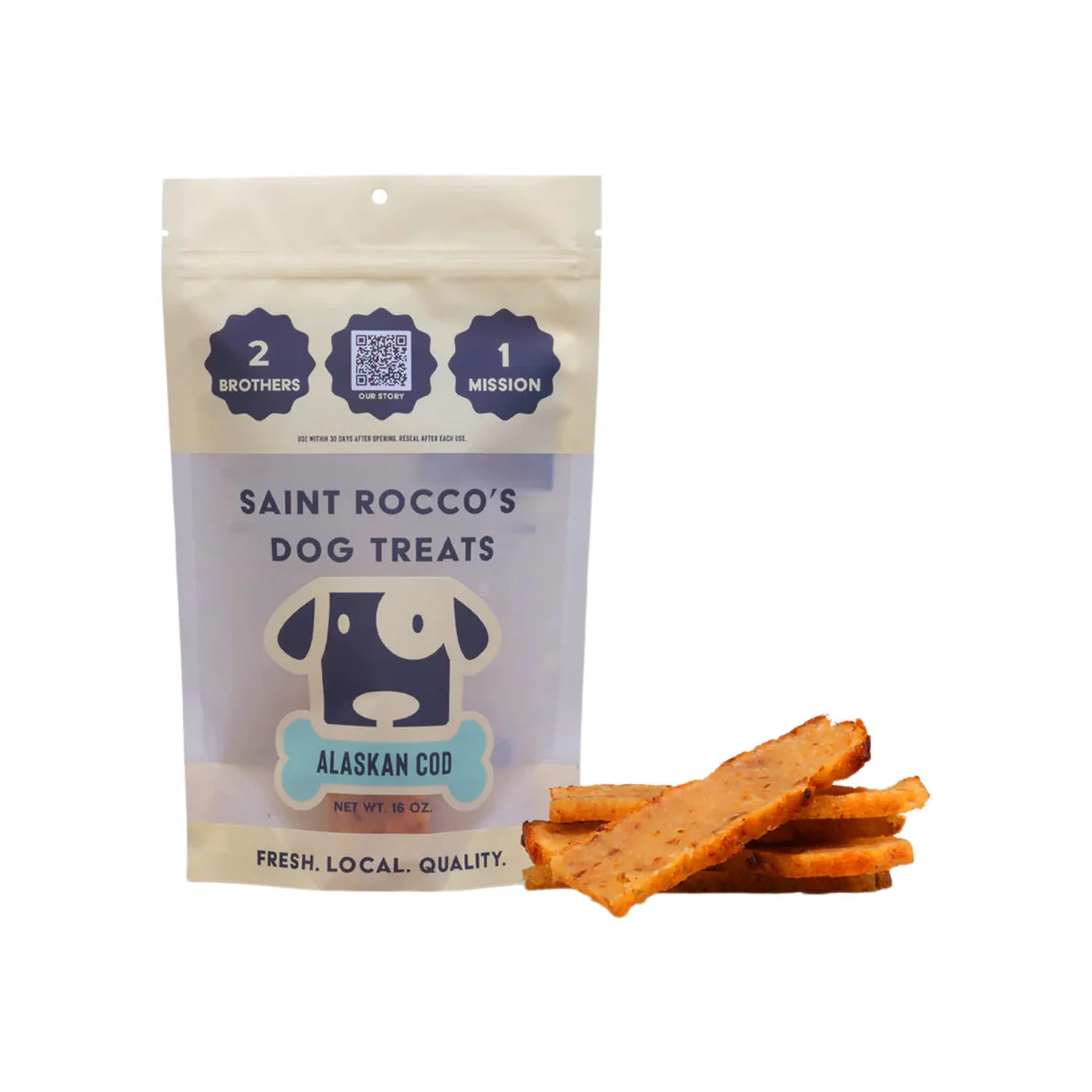 Saint Rocco's dog treat Alaskan cod
