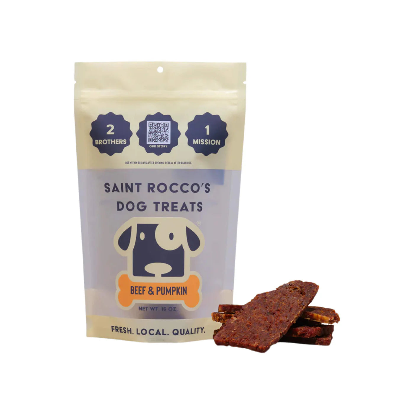 Saint Rocco's dog treat beef and pumpkin