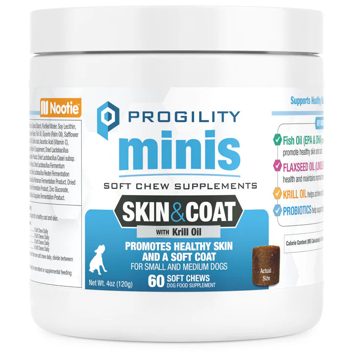 Nootie Progility Skin & Coat Soft Chew Supplements