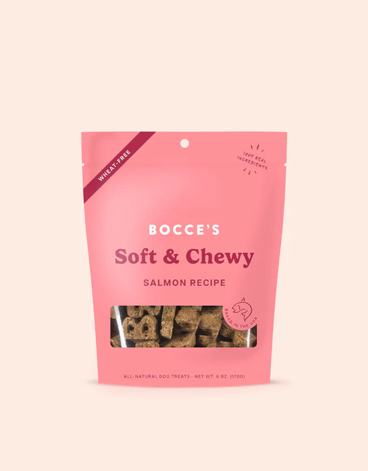 bocce soft and chewy salmon dog treats