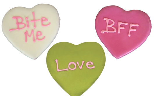 Preppy Puppy Conversation Heart