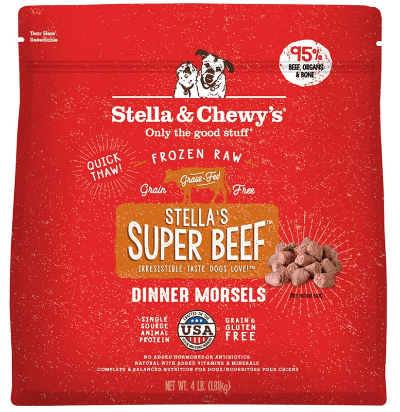 Stella & Chewy Super Beef Frozen Raw Morsels