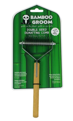 Double Sided Dematting Comb with Stainless Steel Teeth
