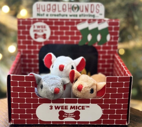 Not a Creature was Stirring, Squooshie™ & Squeaky, 3 Wee Mice in display box (3pk)