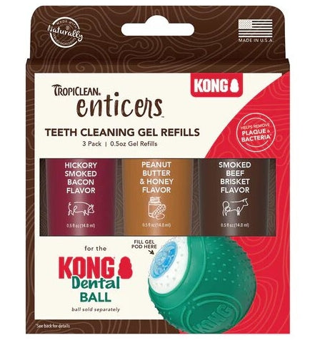 TropiClean Enticers Teeth Cleaning Refills Gel for Dogs - 0.5 oz