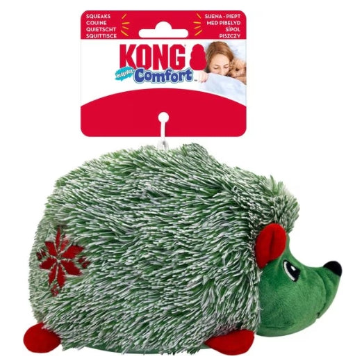 Kong Holiday Comfort Hedgehug Dog Toy Medium