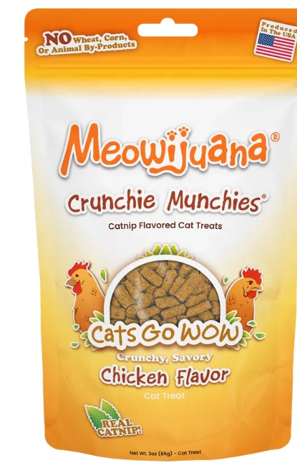 Meowijuana Crunchie Munchies Chicken & Catnip