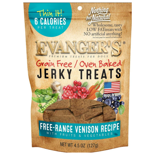Evangers grain free venison with fruits and vegetables jerky