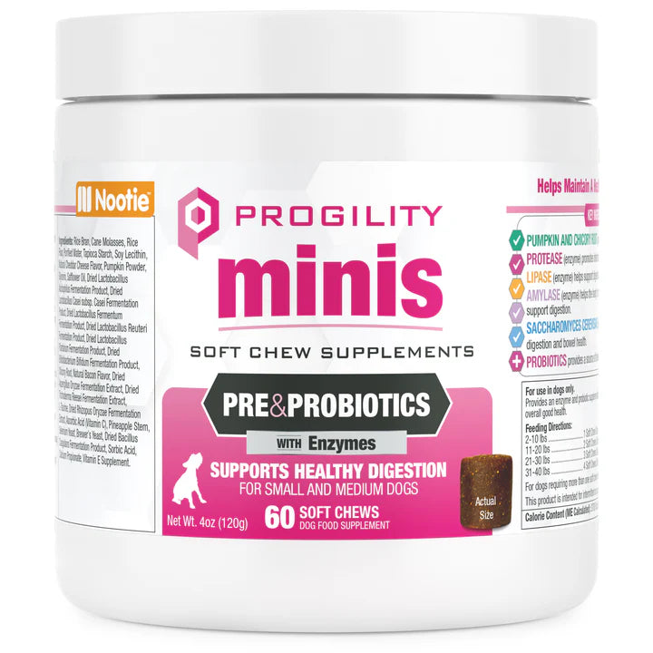 Nootie Progility Pre & Probiotics Soft Chew Supplements