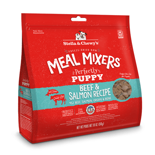 Stella and chewy puppy beef salmon meal mixer