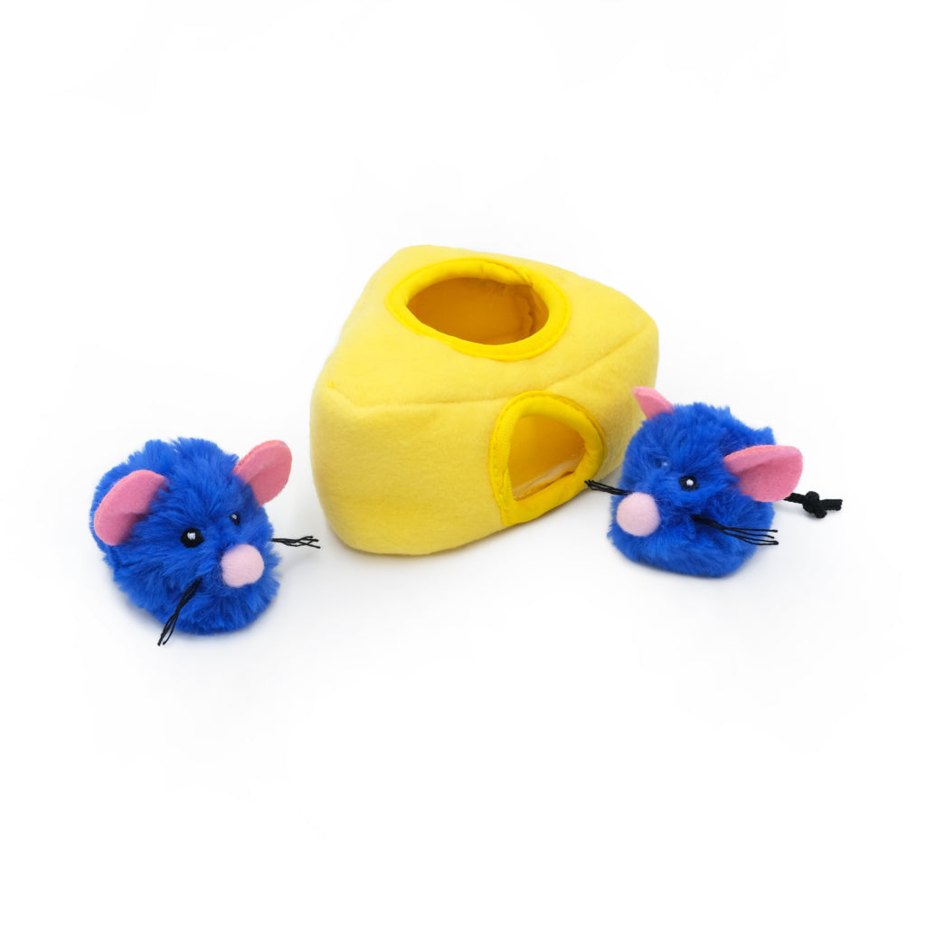 Zippyclaws burrow mouse and cheese toy