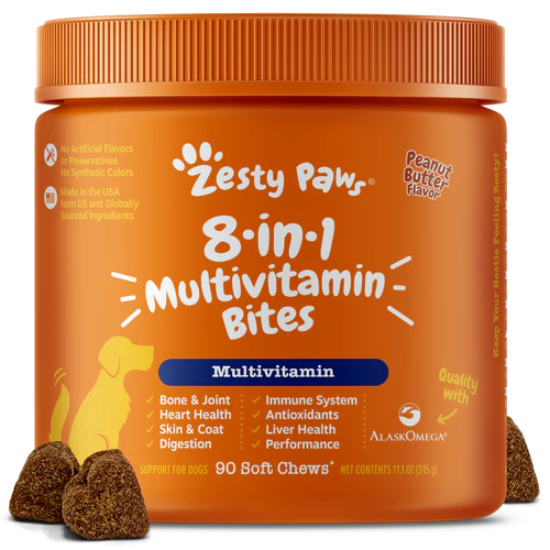 zesty paw 8 in 1 pb bites