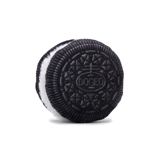 fabdog creme filled chocolate cookie dog toy