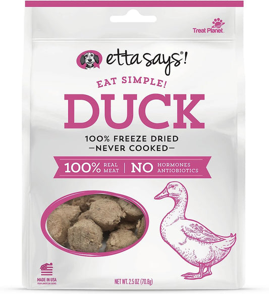 Etta Says! Eat Simple!  freeze dried duck treats
