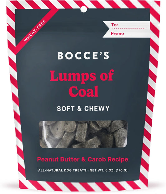 Bocce bakery lump of coal dog treats