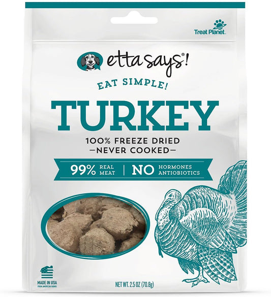 Etta Says! Eat simple!  freeze dried turkey treats