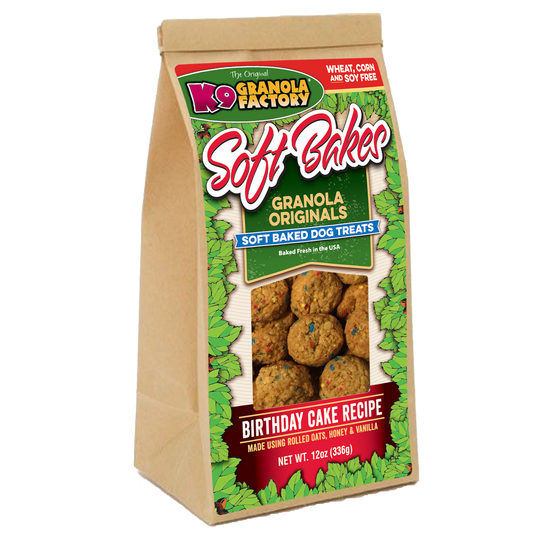 K9 granola factory soft baked birthday cake cookies