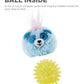 Reversi-Balls Spike Ball Dog Toy  BLUE PANDA