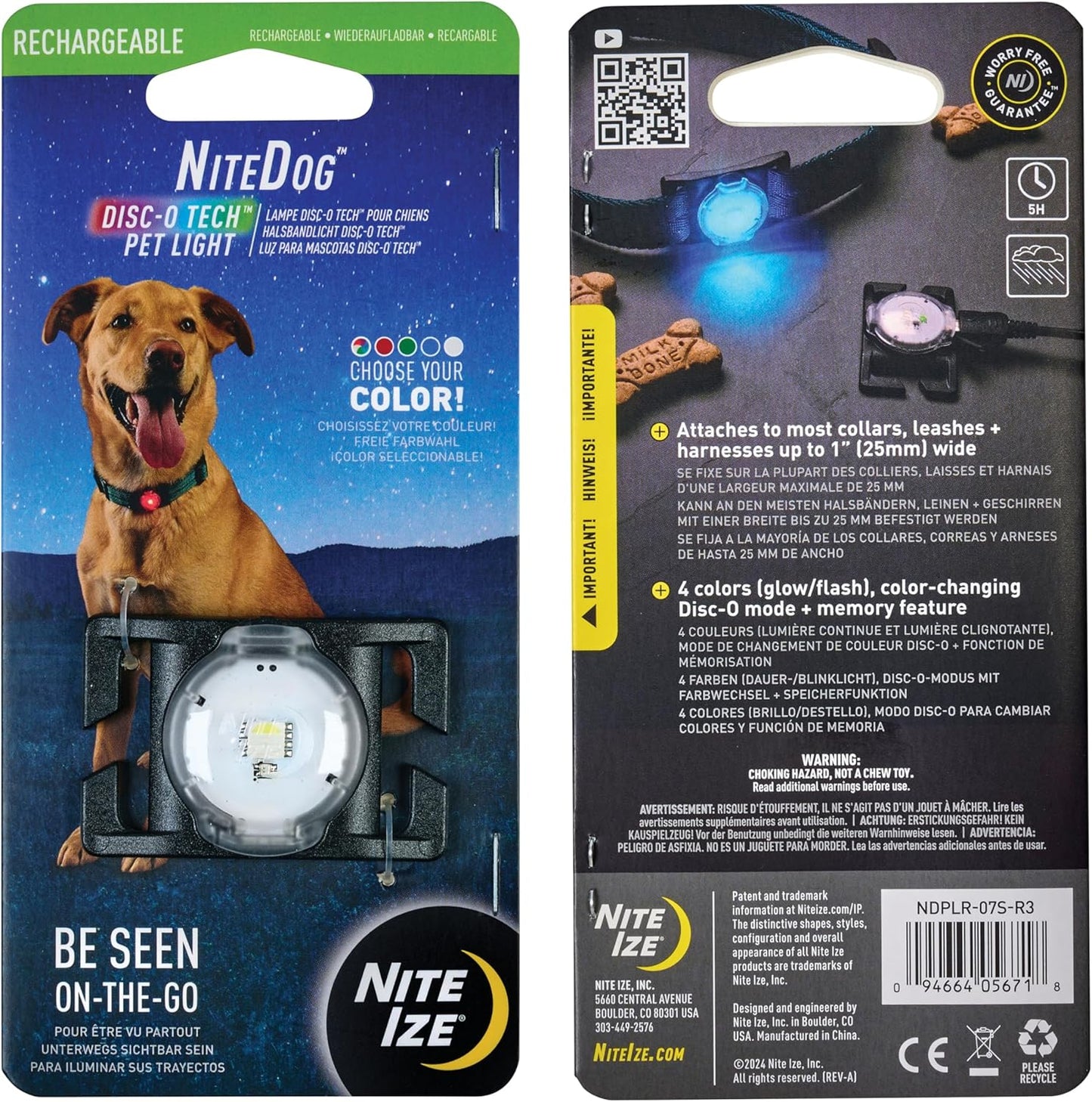 Nite ize nitedog rechargeable pet light