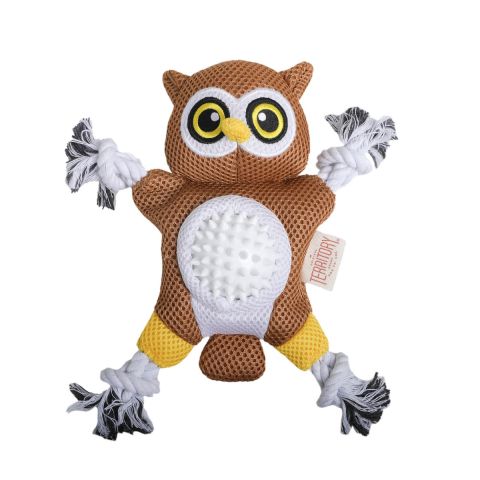 Territory 10 in dog owl 2 in 1 tug and fetch
