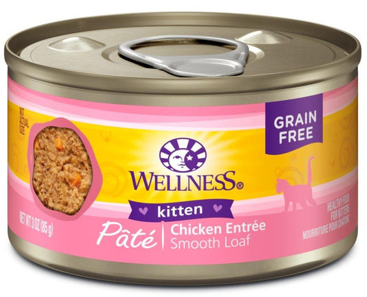 Wellness Complete Health Natural Grain Free Kitten Health Chicken Recipe Wet Canned Cat Food