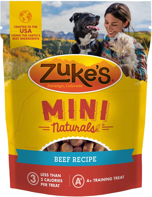 Zukes Roasted Beef Mini Naturals Dog Treats