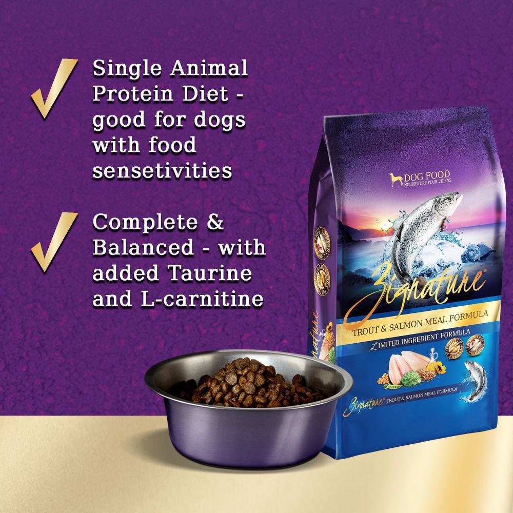 Zignature dog food cheap heart disease