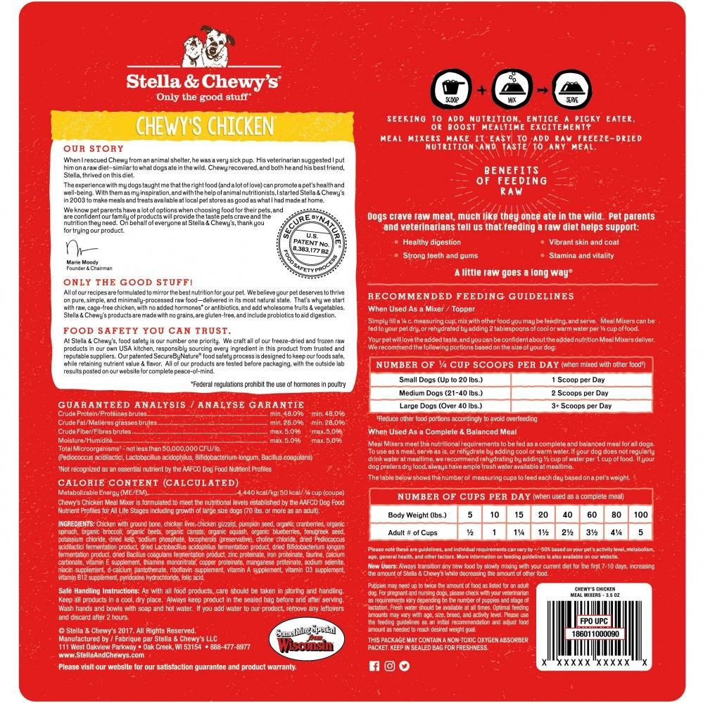 Stella and store chewy feeding guide