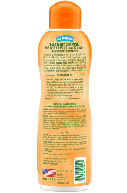 Tropiclean Natural Flea & Tick Shampoo Plus Soothing