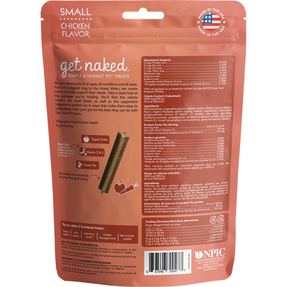 N-Bone Get Naked Grain Free Super Antioxidant Chicken Dental Dog Treats