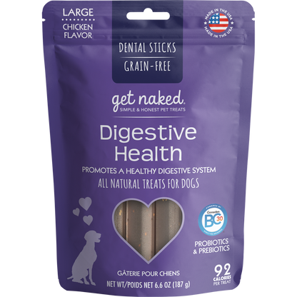 N-Bone Get Naked Grain Free Digestive Health Dental Chew Dog Treats