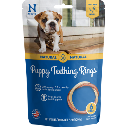 N-Bone Puppy Teething Rings Chicken Flavor Dog Treats