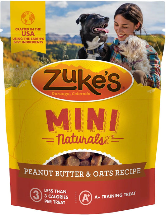 Zukes Peanut Butter Mini Naturals Dog Treats