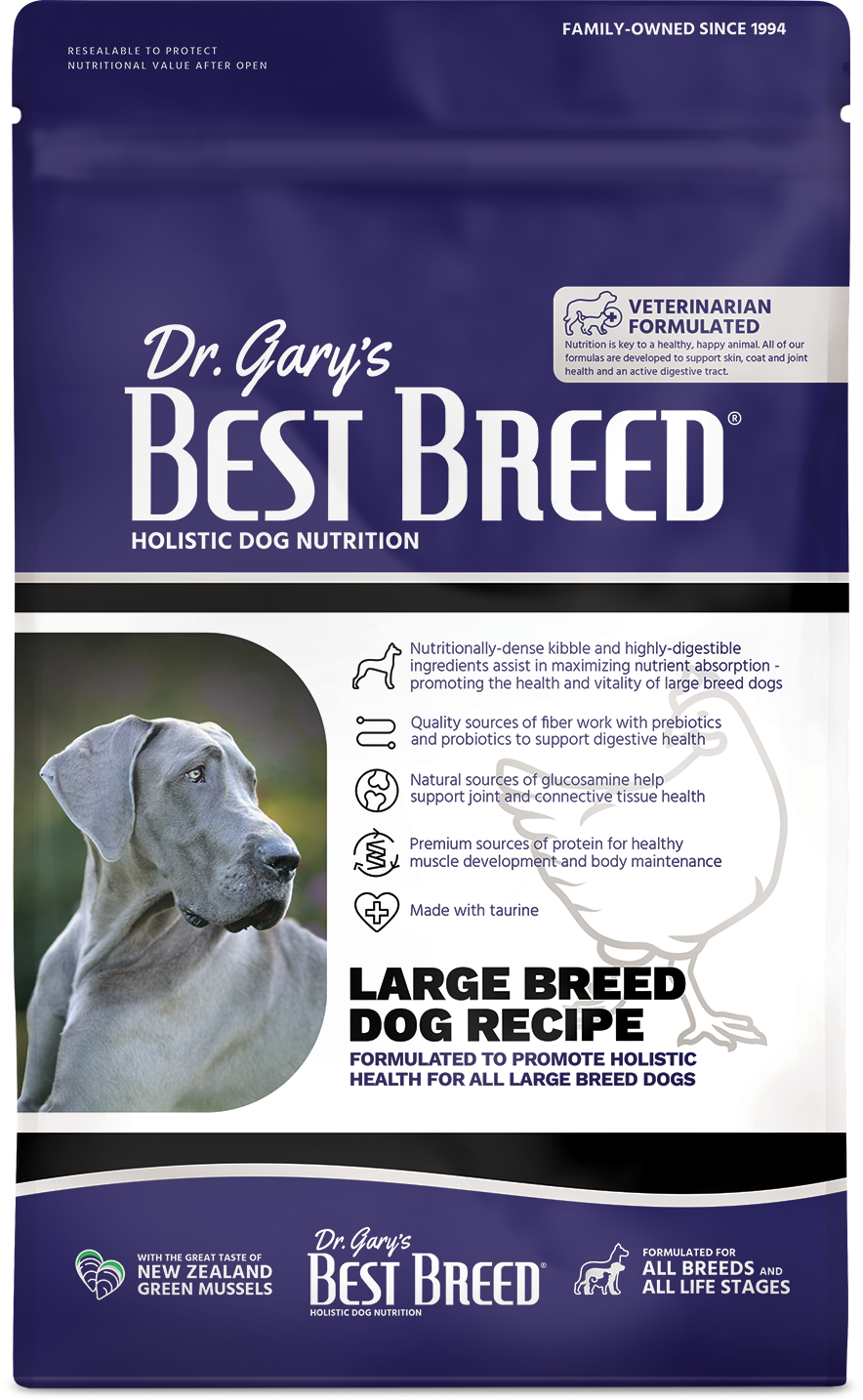 Dr. Gary's Best Breed Holistic Large Breed Dry Dog Food – Village Pet ...