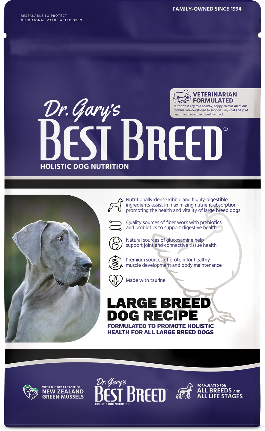 Dr. Gary's Best Breed Holistic Large Breed Dry Dog Food