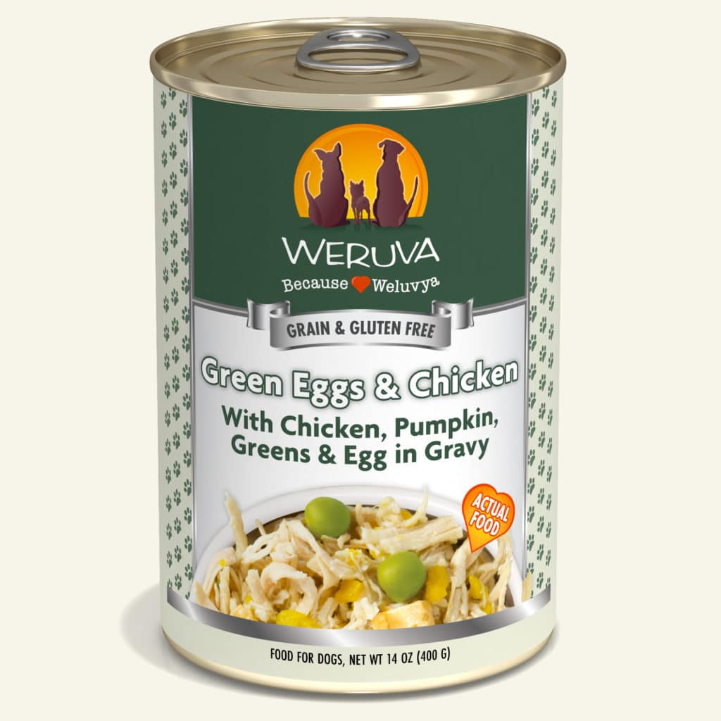 Weruva Green Eggs & Chicken Recipe with Chicken, Pumpkin, Greens, & Egg in Gravy Wet Dog Food