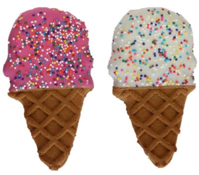 Preppy Puppy Iced Cookie ICE CREAM CONE