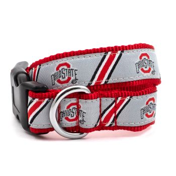 The Worthy Dog  Ohio State Stripe Athletic Decal Collar