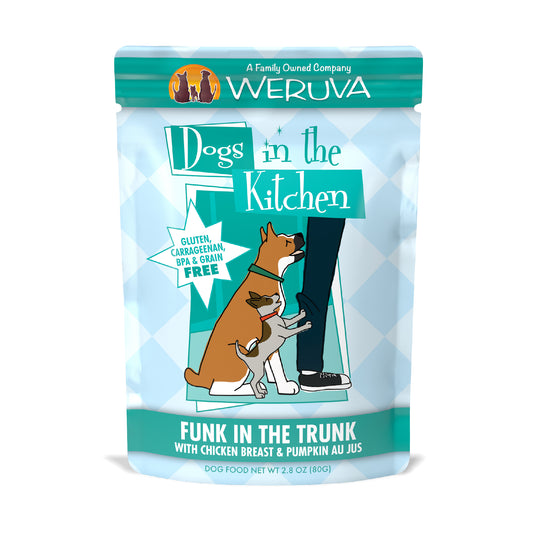 Dogs in the Kitchen "Funk in the Trunk" with Chicken & Pumpkin Au Jus (2.8 oz Pouch)